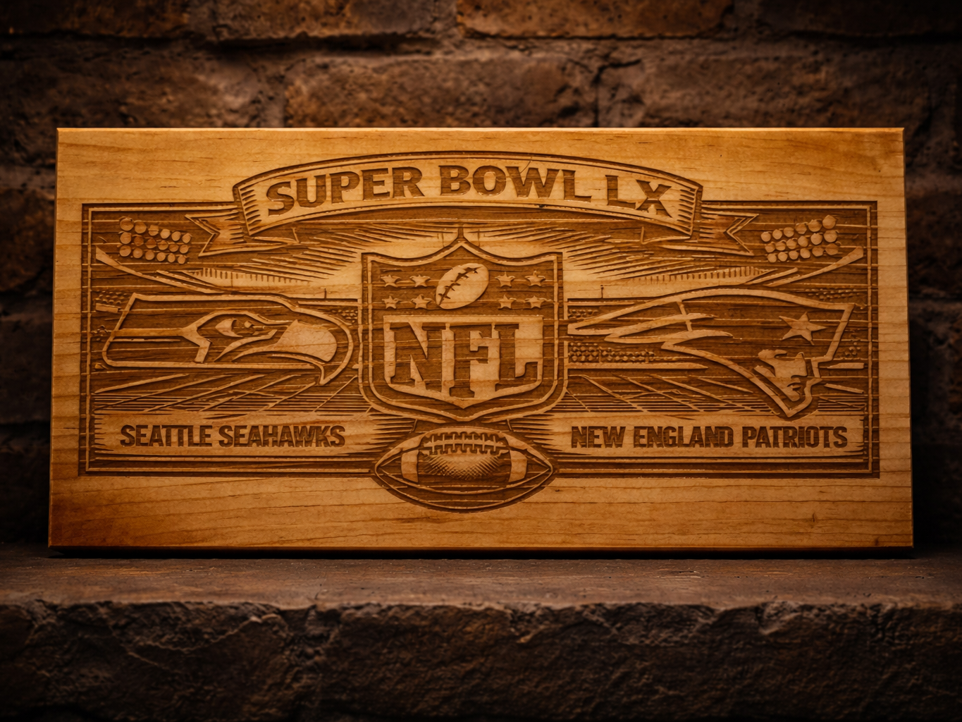 Super Bowl XLIX – Seahawks vs Patriots Championship sports party decoration design