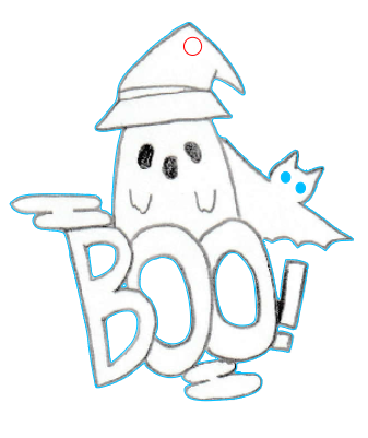 Acrylic Keychain ghost & bat.xcs