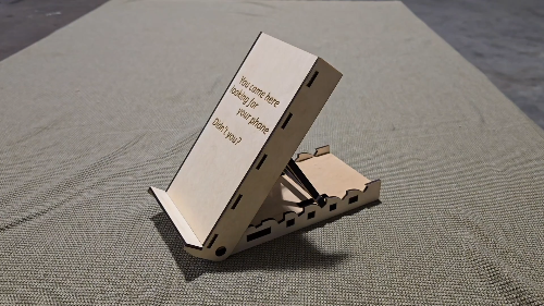 [Laser cut and engrave] Adjustable and Customizable Phone Stand, Tablet Stand, Mechanical Stand
