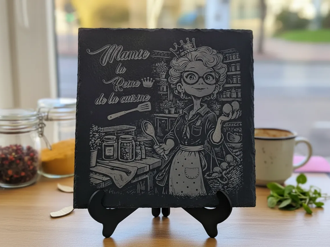 "Mamie, Queen of the Kitchen" Slate Plaque gift design