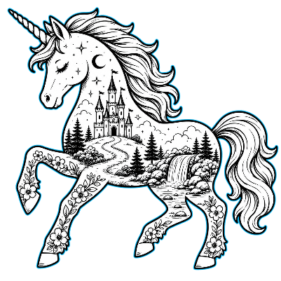 Unicorn Scenic Cut and Engrave.xcs