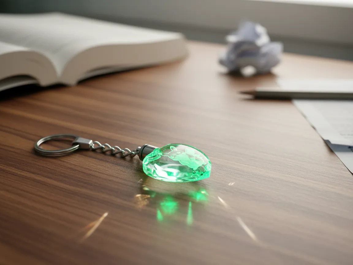 Glowing Heart Crystal Keychain pokemon keychain idea