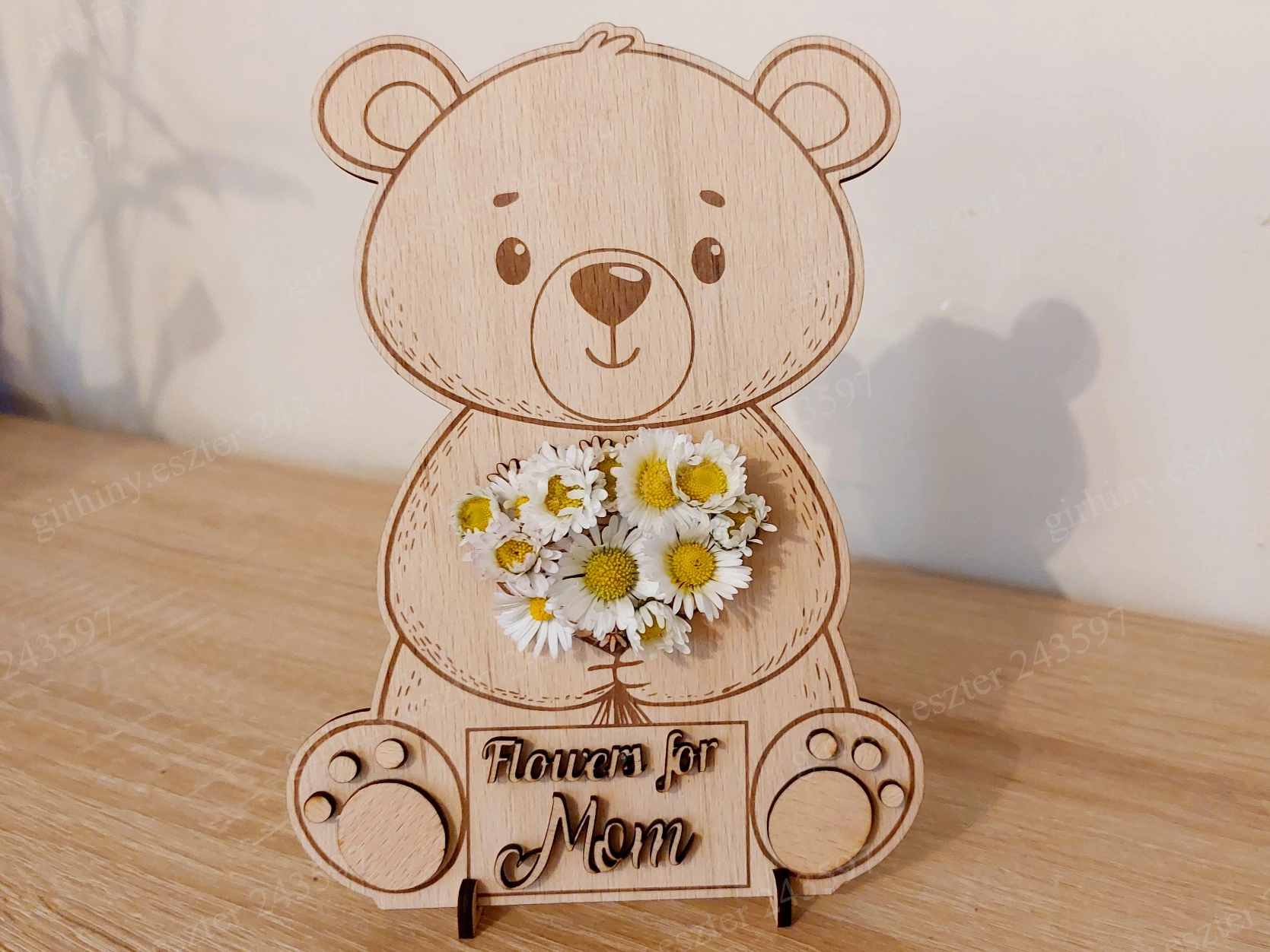 Teddy Bear Flower Collector Gift for Mother's Day mother's day gift design