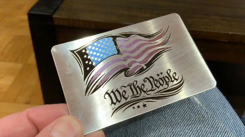 [Laser cut and engrave] A Color American Flag!