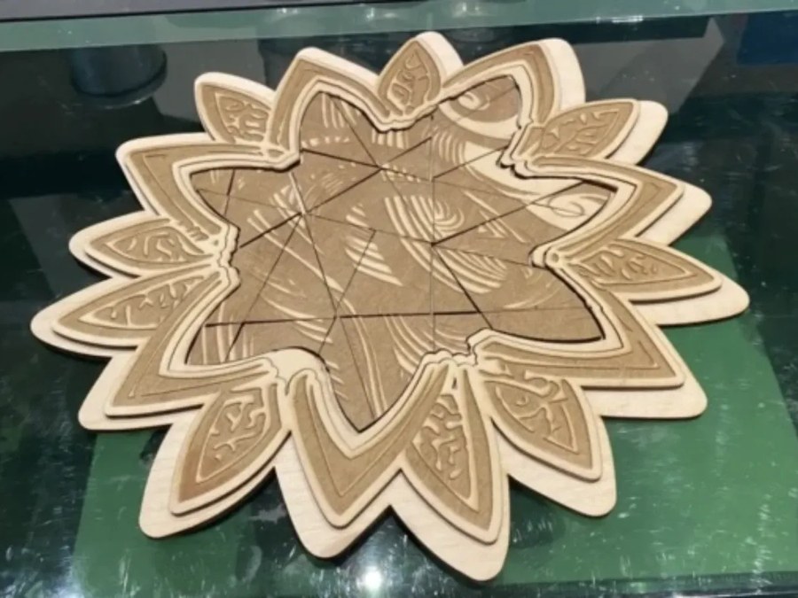 Puzzle a forma di fiore