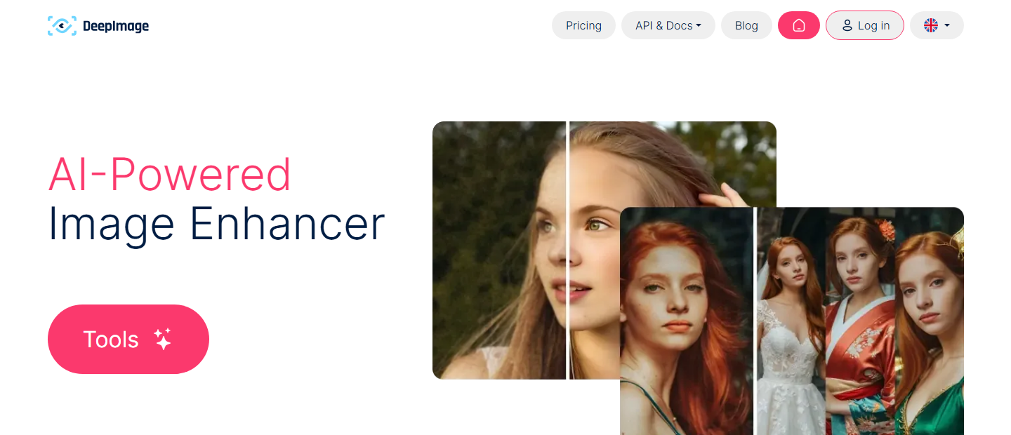 Deep-Image.ai homepage banner