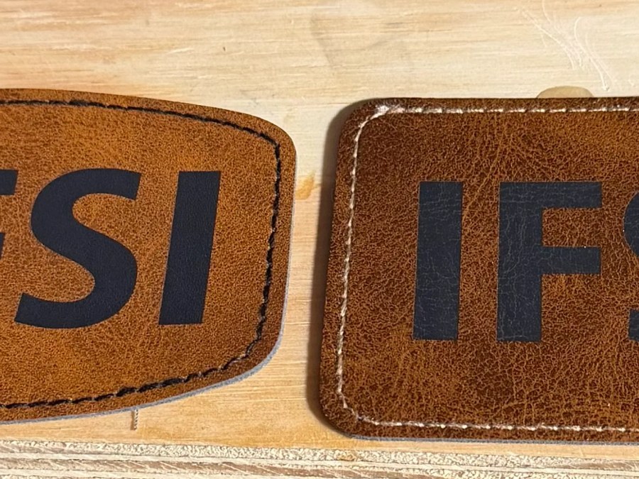 Iron-on Leather patch for a hat