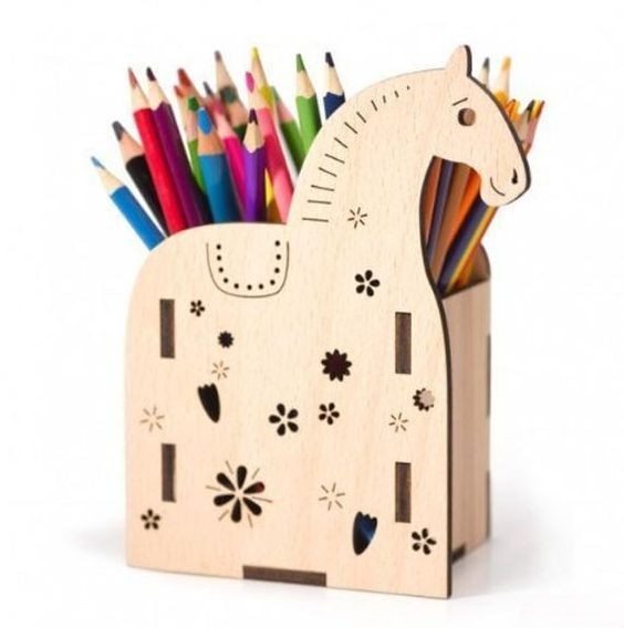 Pony Pen Holder office desk decor idea