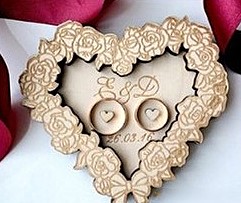 Lace-Pattern Wedding Ring Box jewelry gift box idea