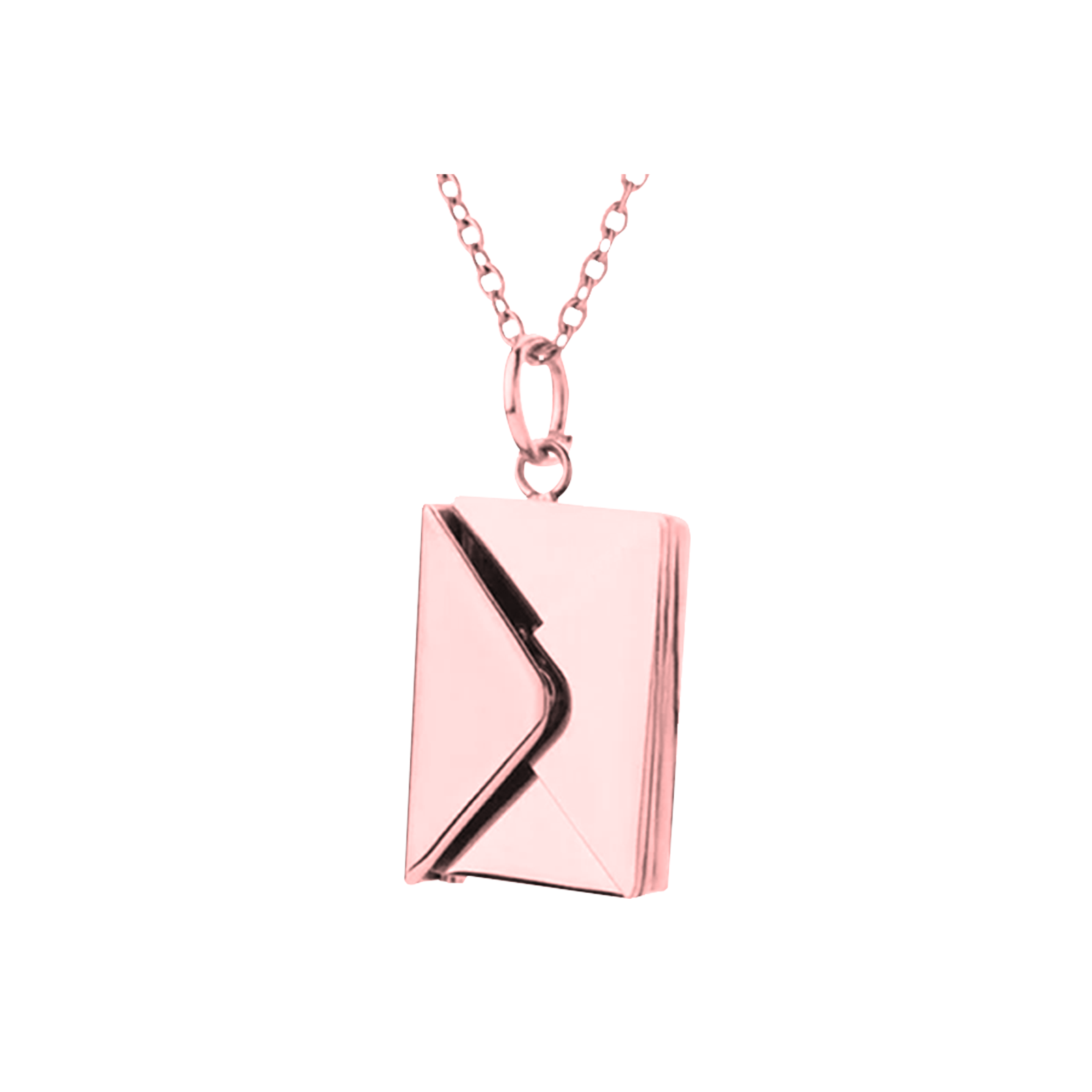 Rose Gold Stainless Steel Hidden Message Necklace