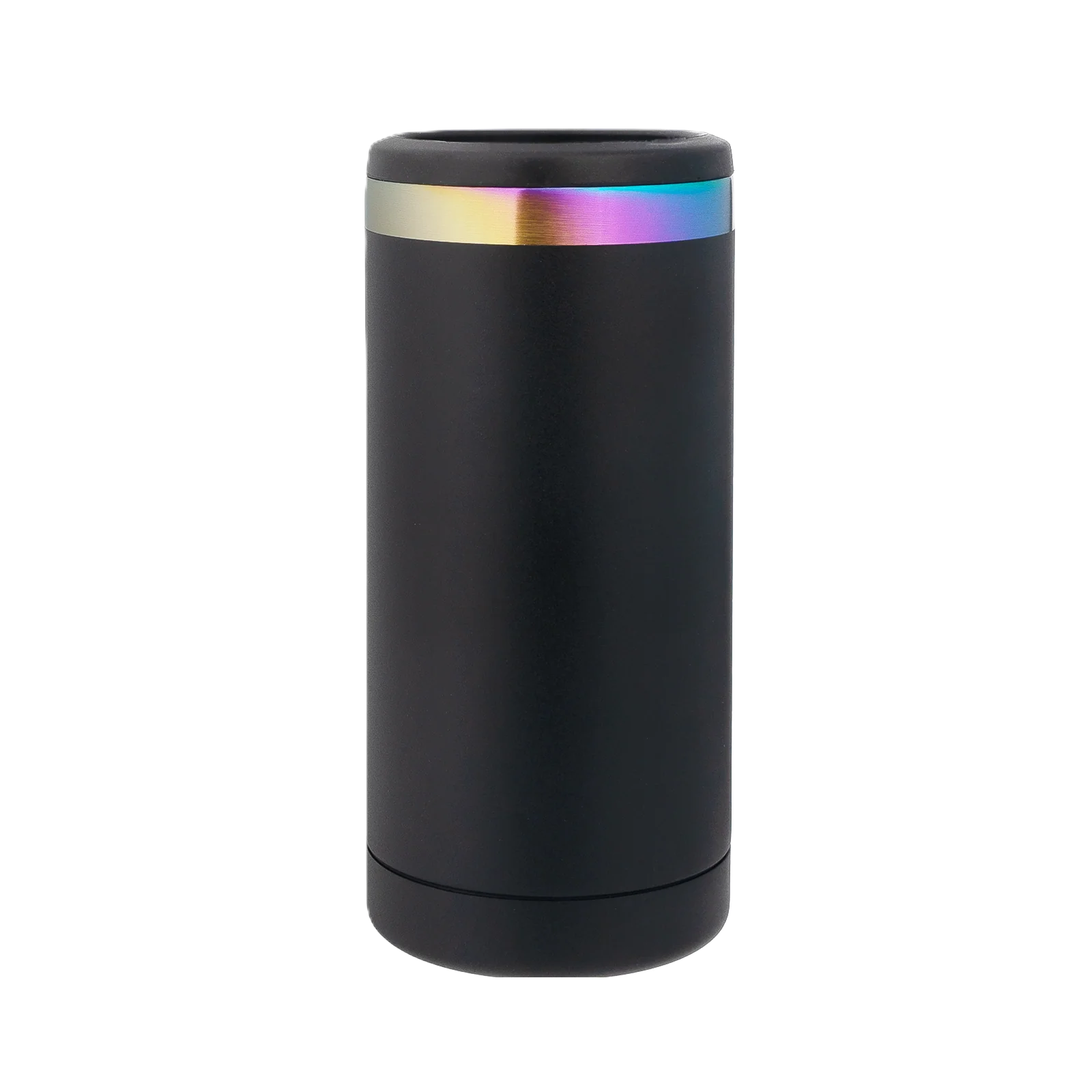 12oz(355ml) Black to Iridescent Slim Can Cooler