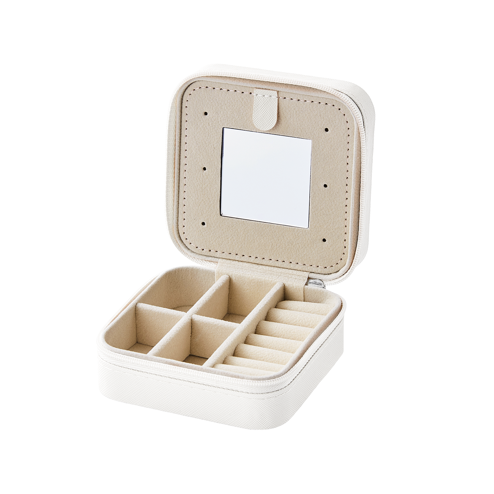 White PU Jewelry Box