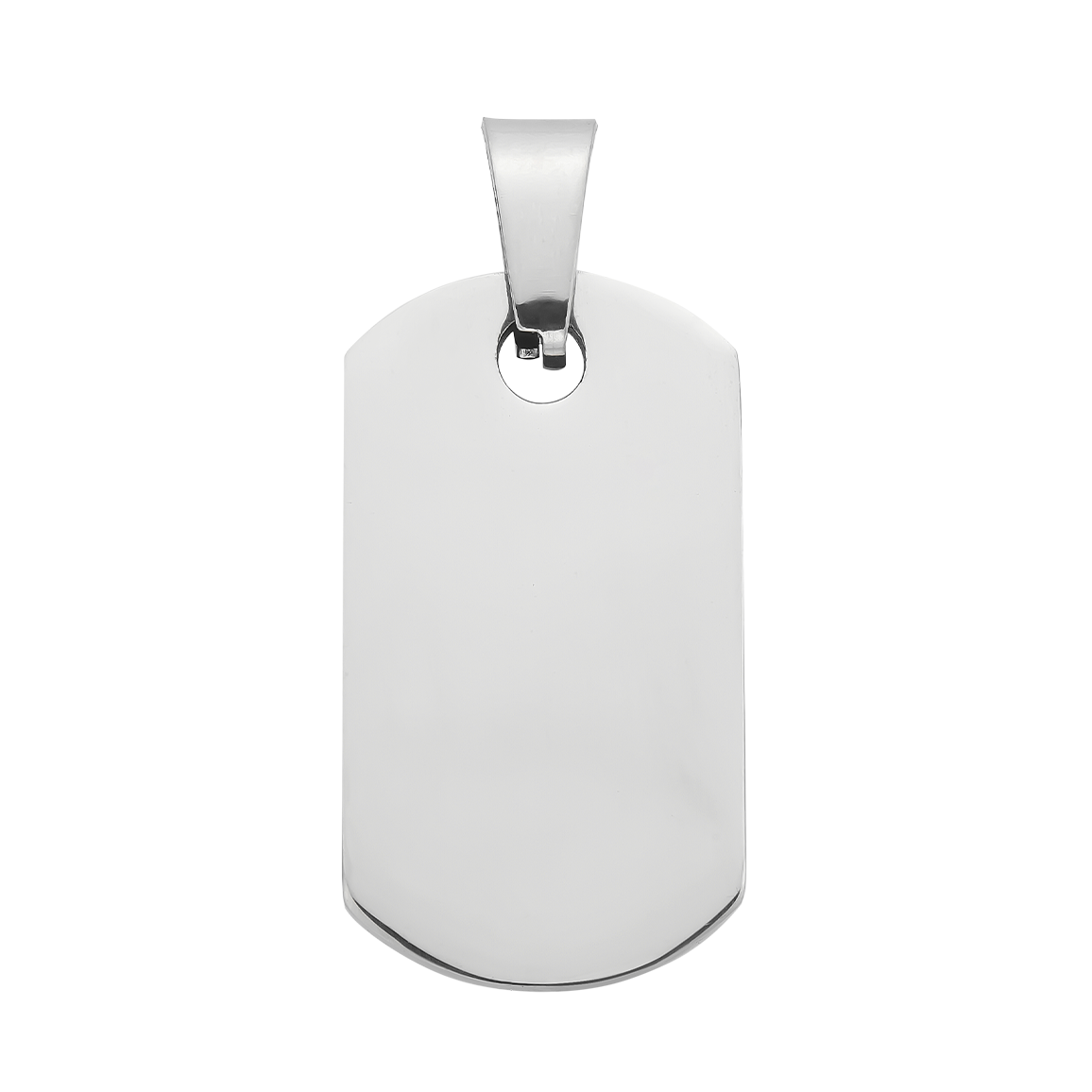 Stainless Steel Rounded Rectangle Pendant