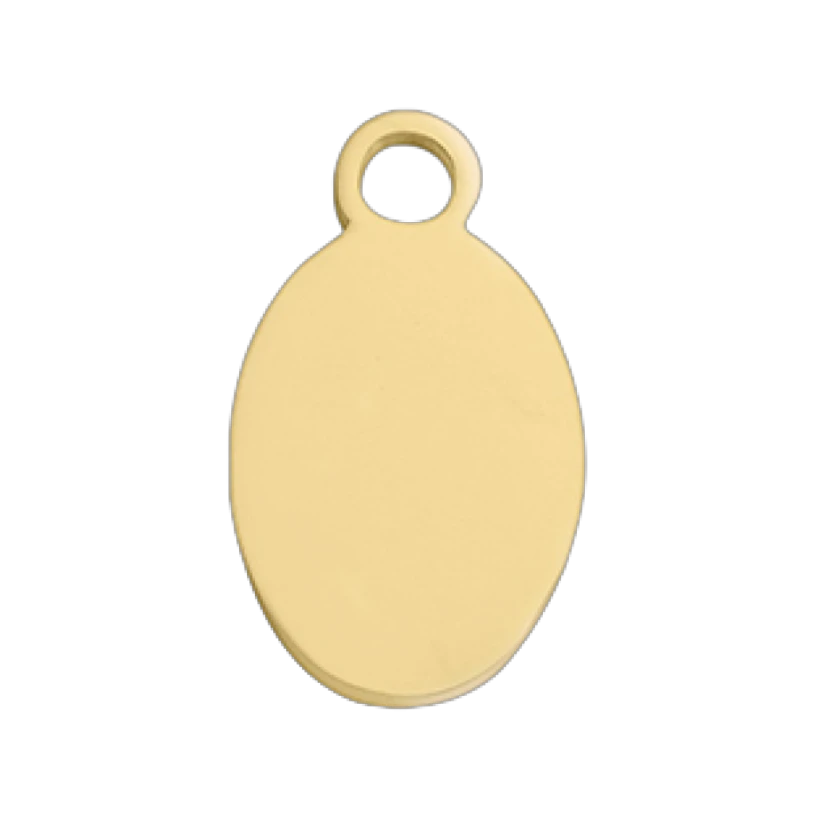 Oval Tags-6.5*11mm-Gold