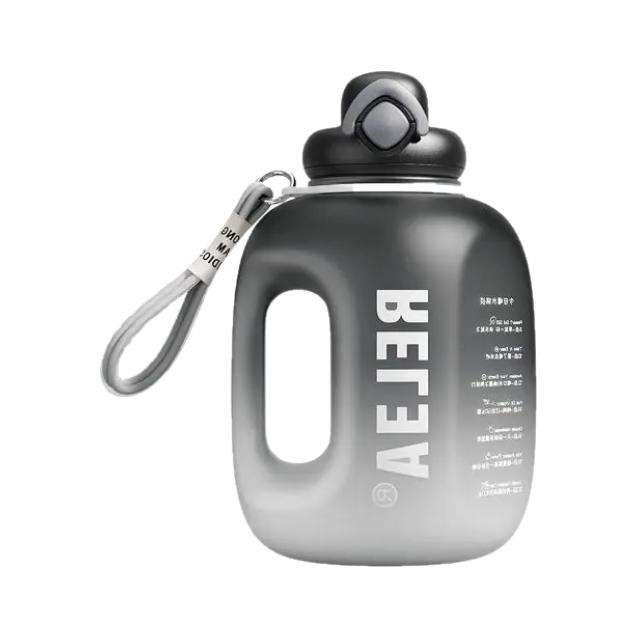 Sportovní láhev na vodu velké kapacity (Černá)